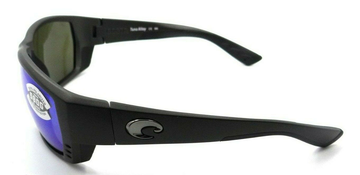 Costa Del Mar Sunglasses Tuna Alley 62-11-125 Matte Steel/Blue Mirror 580G Glass-097963666572-classypw.com-3