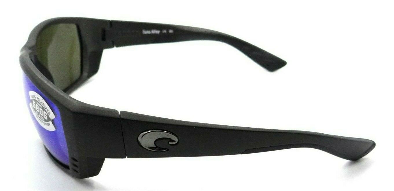 Costa Del Mar Sunglasses Tuna Alley 62-11-125 Matte Steel/Blue Mirror 580G Glass-097963666572-classypw.com-3
