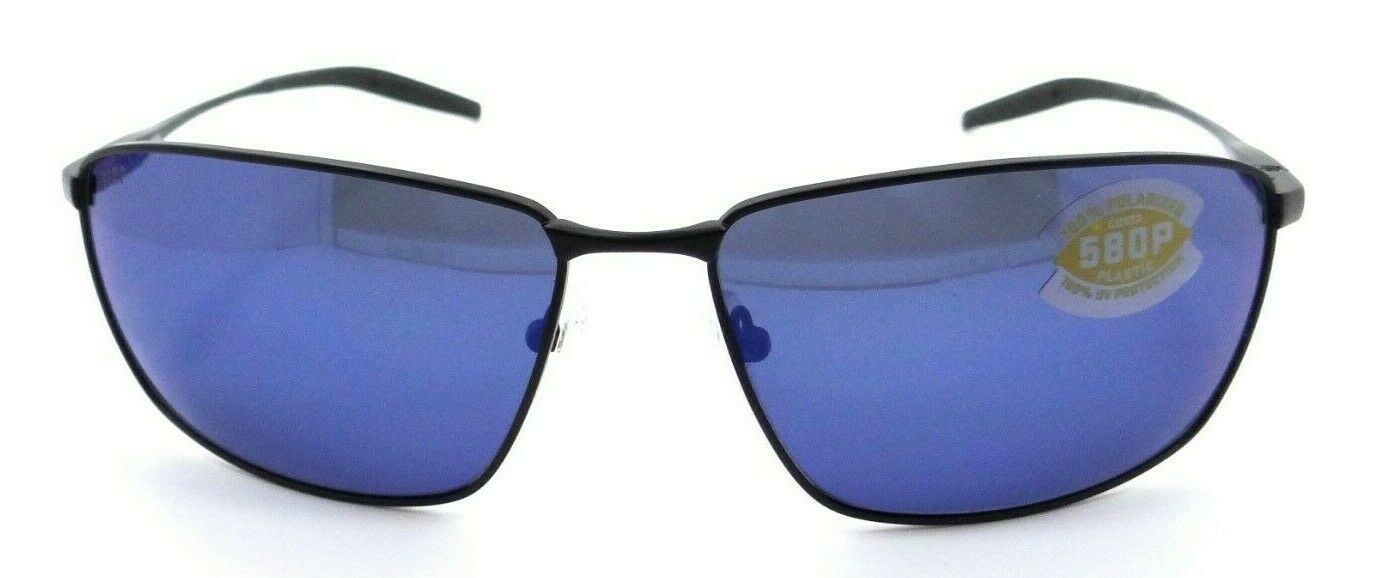 Costa Del Mar Sunglasses Turret 63-15-128 Matte Black / Blue Mirror 580P-097963809184-classypw.com-2