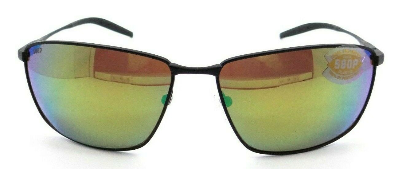 Costa Del Mar Sunglasses Turret 63-15-128 Matte Black / Green Mirror 580P-0097963809290-classypw.com-2
