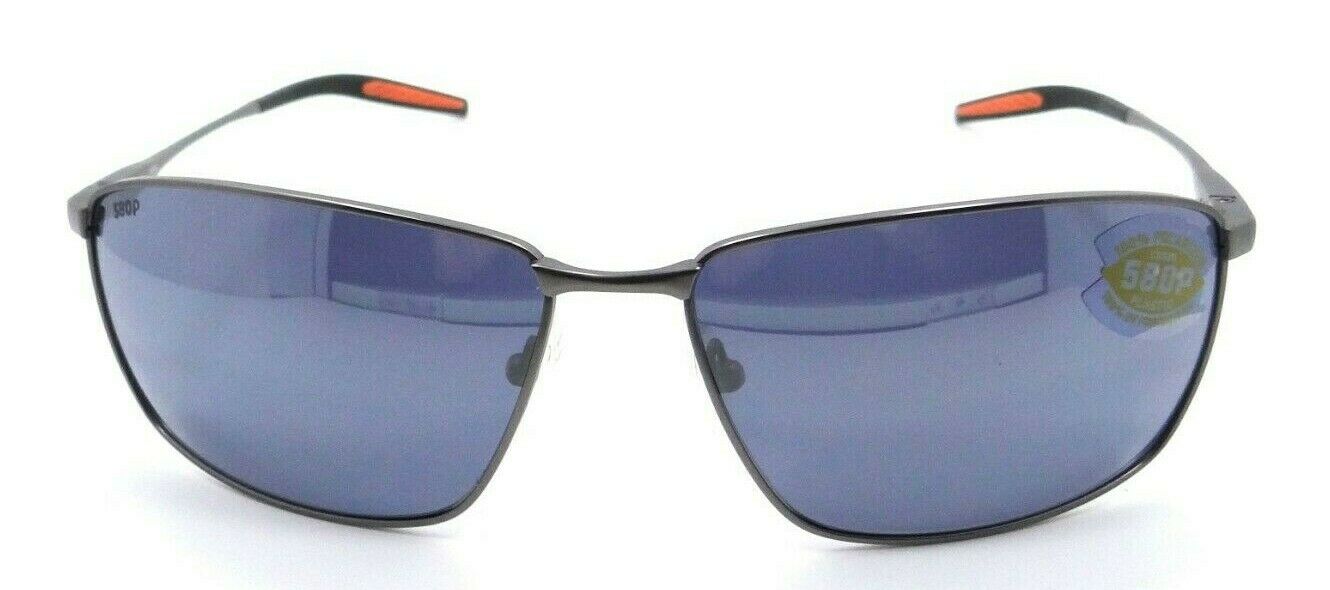Costa Del Mar Sunglasses Turret TRT 228 Matte Silver / Gray Silver Mirror 580P-097963809245-classypw.com-2