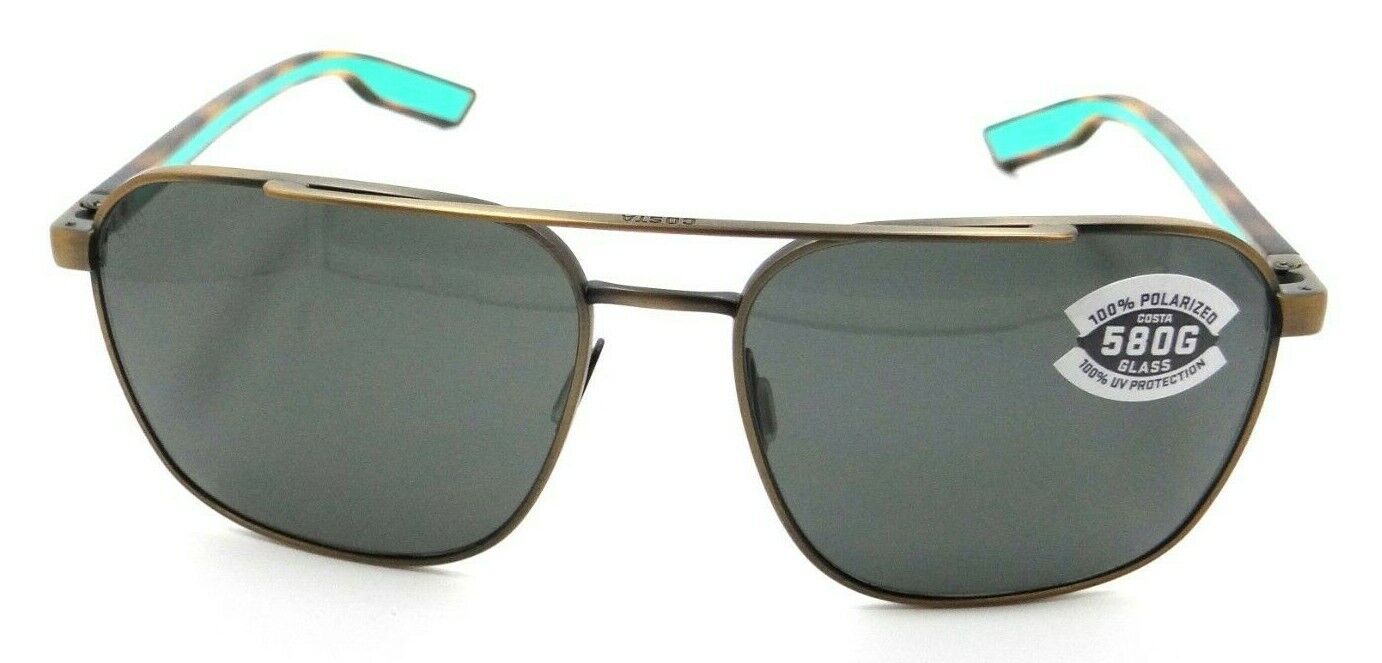 Costa Del Mar Sunglasses Wader 58-16-140 Antique Gold / Gray 580G Glass-0097963844857-classypw.com-2