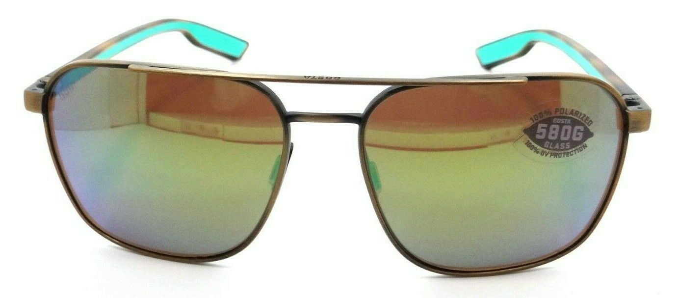 Costa Del Mar Sunglasses Wader 58-16-140 Antique Gold / Green Mirror 580G Glass-0097963844864-classypw.com-2