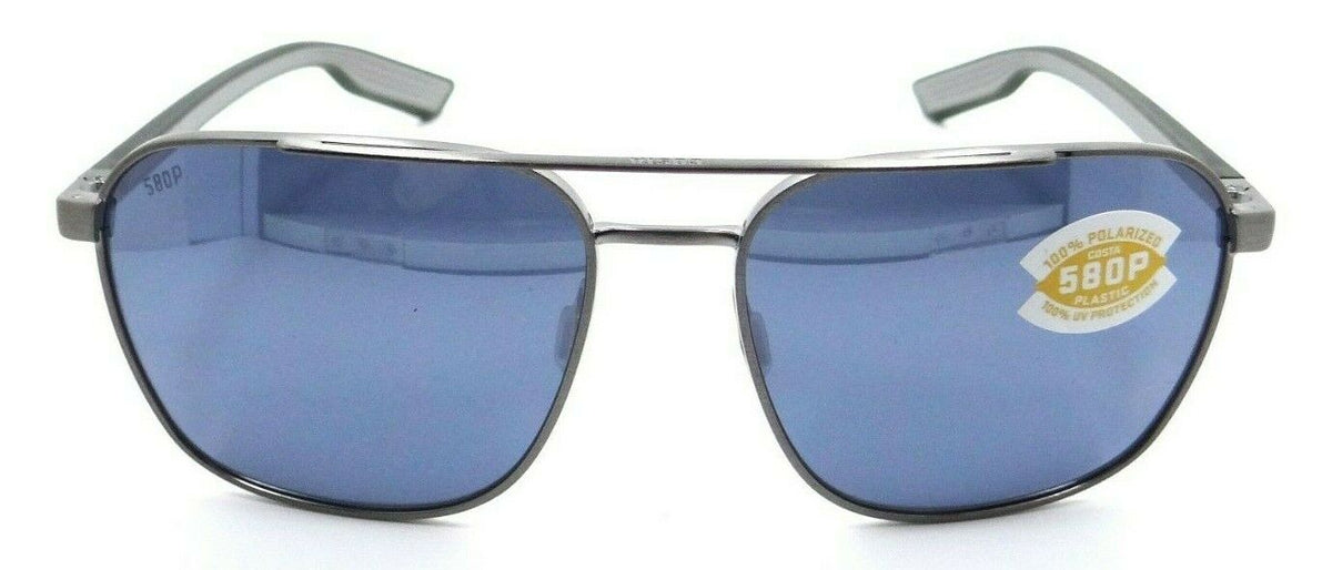 Costa Del Mar Sunglasses Wader 58-16-140 Brush Gunmetal /Gray Silver Mirror 580P-0097963845014-classypw.com-2