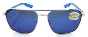 Costa Del Mar Sunglasses Wader 58-16-140 Brushed Silver / Blue Mirror 580P