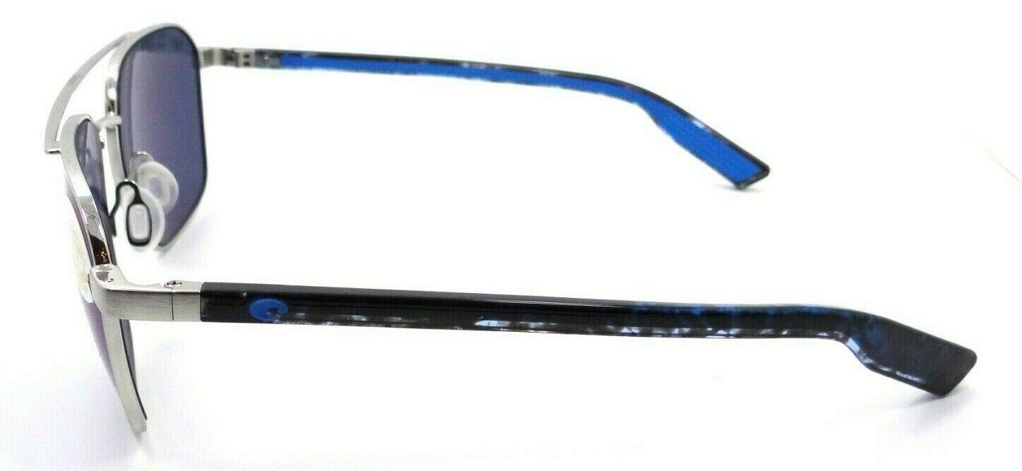 Costa Del Mar Sunglasses Wader 58-16-140 Brushed Silver / Blue Mirror 580P-0097963844956-classypw.com-3