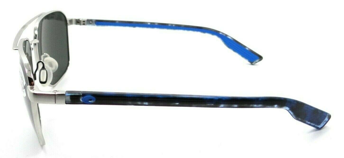 Costa Del Mar Sunglasses Wader 58-16-140 Brushed Silver / Gray 580G Glass-097963844918-classypw.com-3