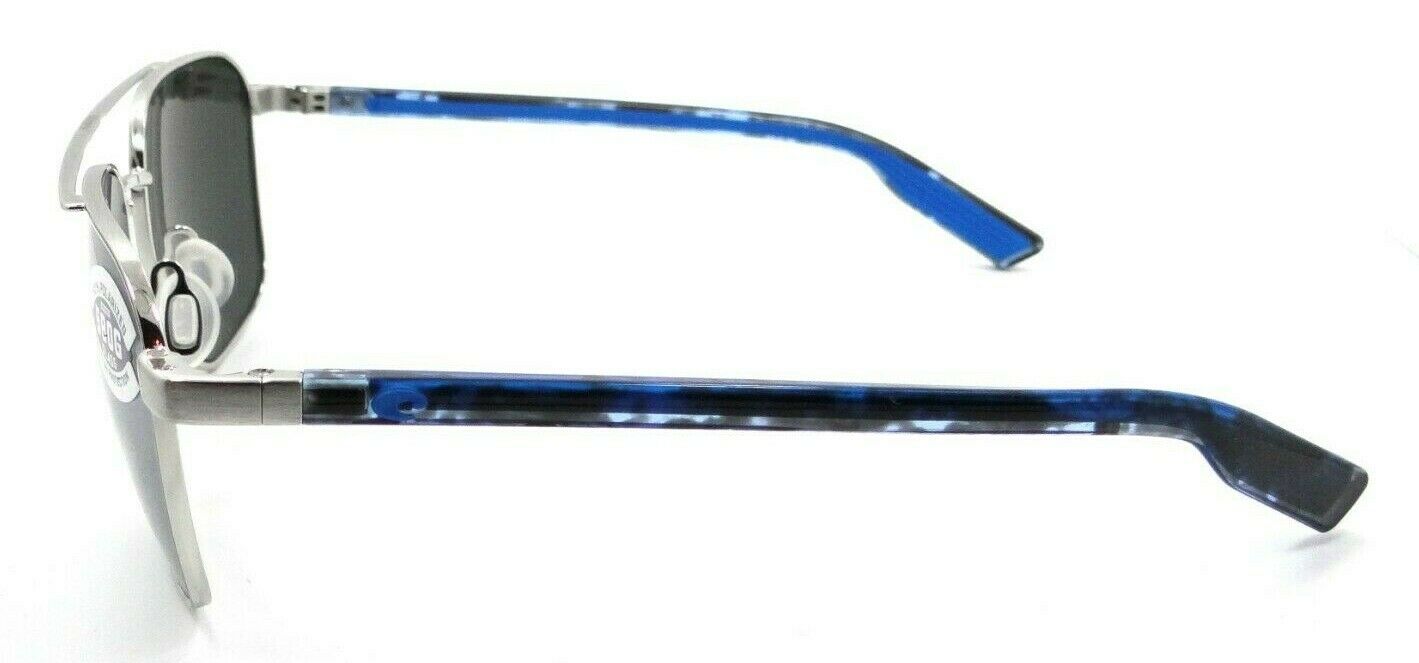 Costa Del Mar Sunglasses Wader 58-16-140 Brushed Silver /Gray Silver Mirror 580G-097963844932-classypw.com-3