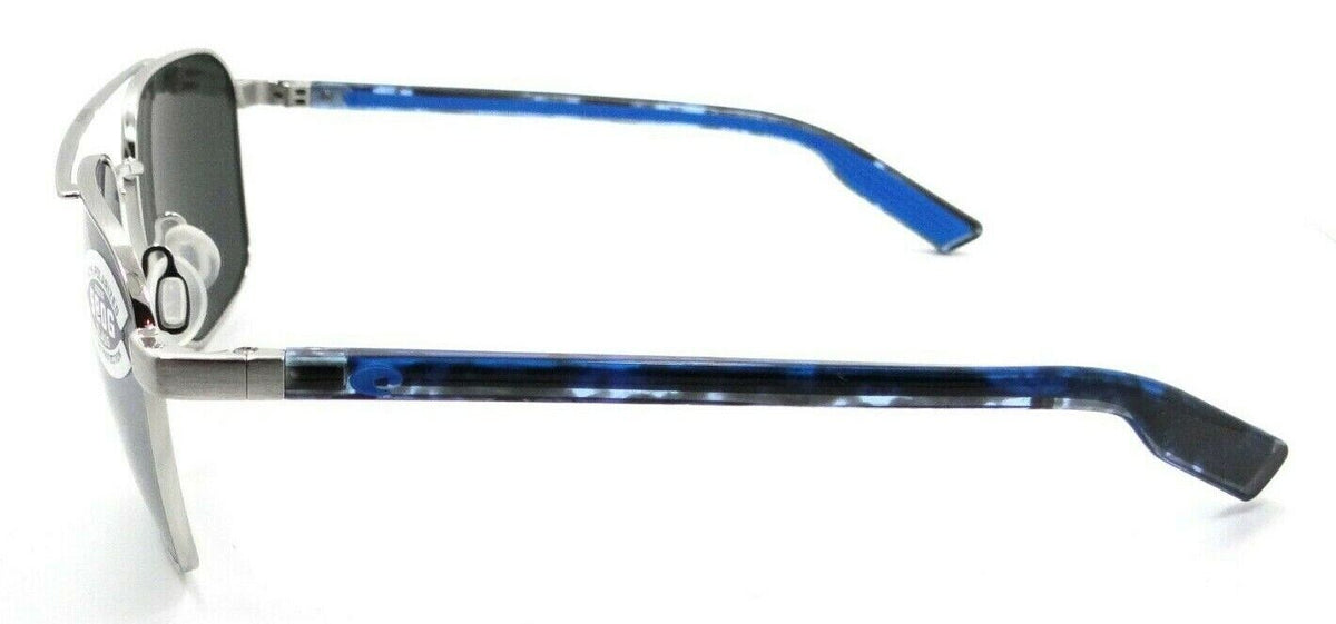 Costa Del Mar Sunglasses Wader 58-16-140 Brushed Silver /Gray Silver Mirror 580G-097963844932-classypw.com-3