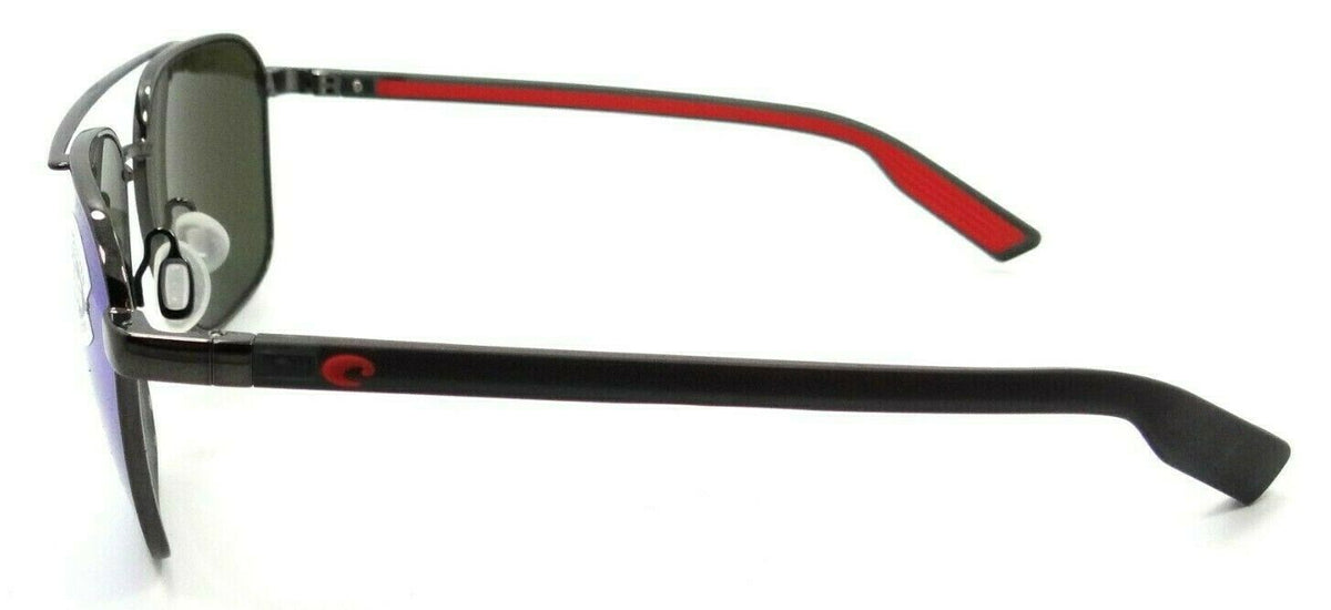 Costa Del Mar Sunglasses Wader 58-16-140 Shiny Dark Gunmetal / Blue Mirror 580G-0097963845045-classypw.com-3