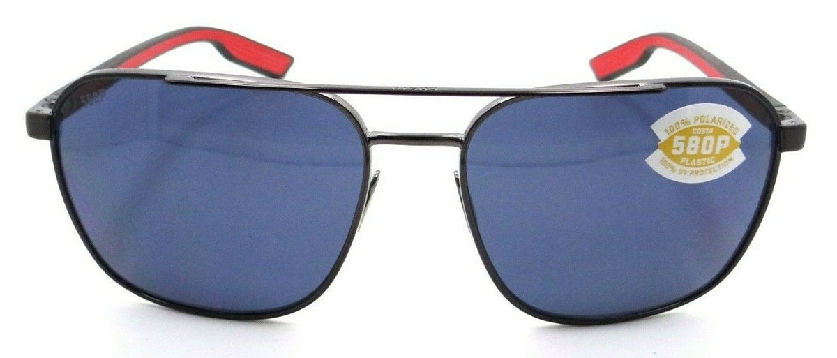 Costa Del Mar Sunglasses Wader 58-16-140 Shiny Gunmetal / Gray 580P-0097963845069-classypw.com-2