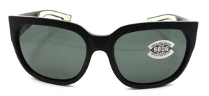 Costa Del Mar Sunglasses Waterwoman 2 II 58-18-132 Matte Black / Gray 580G Glass