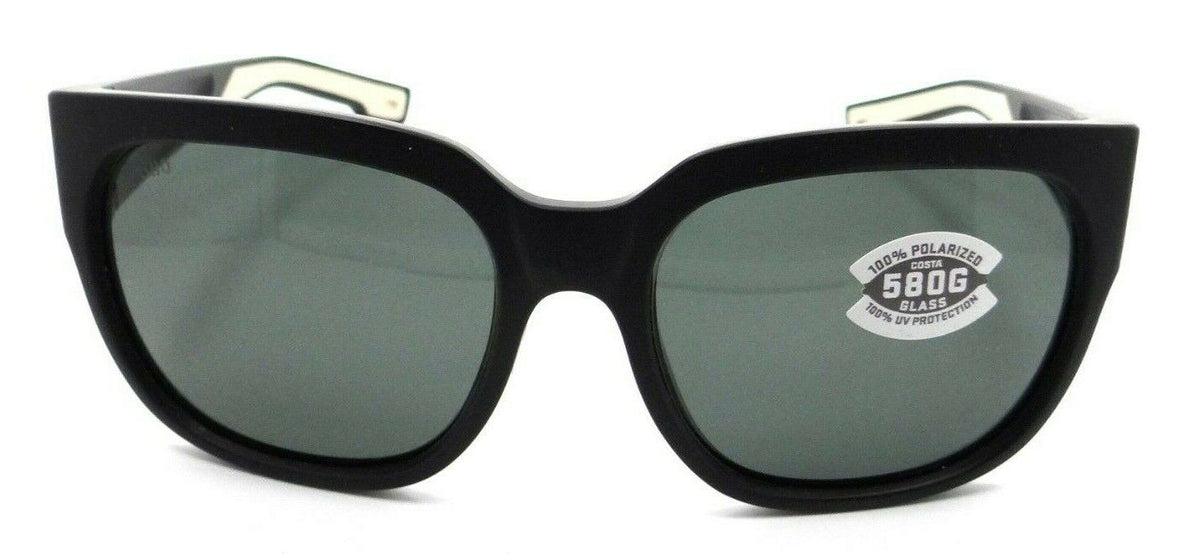 Costa Del Mar Sunglasses Waterwoman 2 II 58-18-132 Matte Black / Gray 580G Glass-097963845144-classypw.com-2