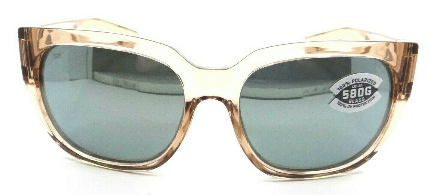 Costa Del Mar Sunglasses Waterwoman 2 II Blonde Crystal /Gray Silver Mirror 580G-097963845182-classypw.com-2