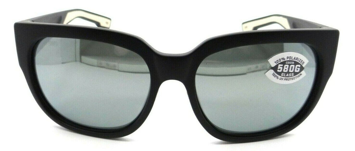 Costa Del Mar Sunglasses Waterwoman 2 II Matte Black / Gray Silver Mirror 580G-097963845151-classypw.com-2