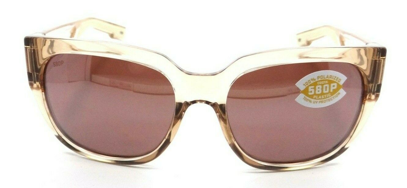 Costa Del Mar Sunglasses Waterwoman Shiny Blonde Crystal / Silver Mirror 580P-097963812832-classypw.com-2