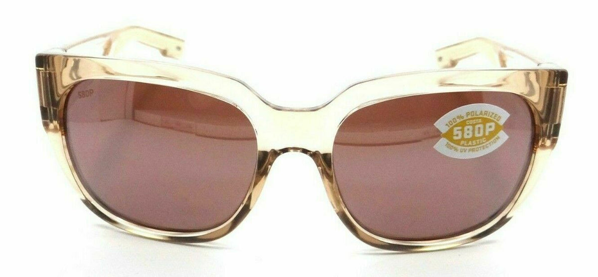 Costa Del Mar Sunglasses Waterwoman Shiny Blonde Crystal / Silver Mirror 580P-097963812832-classypw.com-2