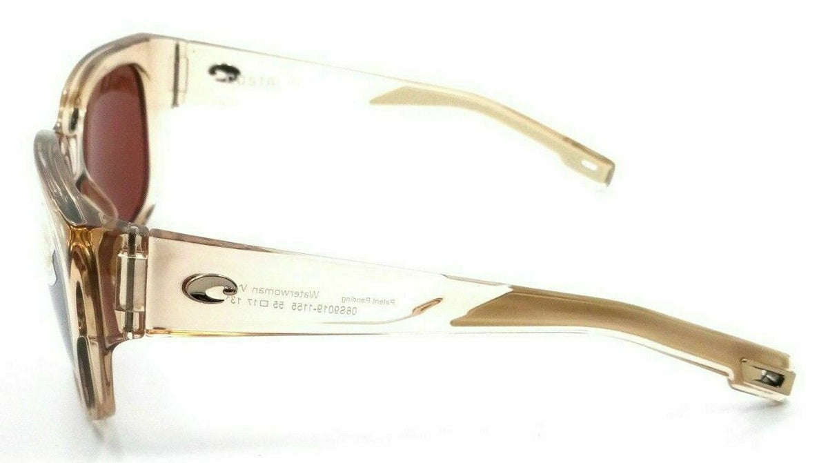 Costa Del Mar Sunglasses Waterwoman Shiny Blonde Crystal / Silver Mirror 580P-097963812832-classypw.com-3