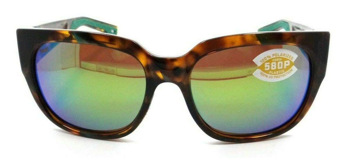 Costa Del Mar Sunglasses Waterwoman Shiny Palm Tortoise / Green Mirror 580P-097963812757-classypw.com-2