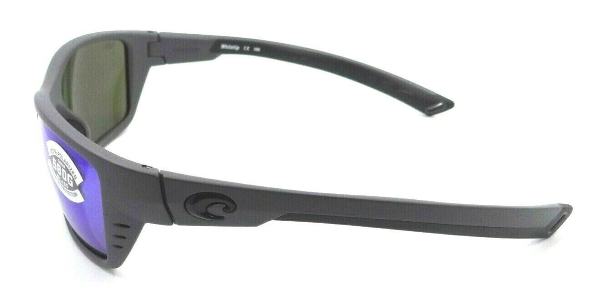 Costa Del Mar Sunglasses Whitetip 58-18-122 Matte Gray / Blue Mirror 580G Glass-097963556637-classypw.com-3