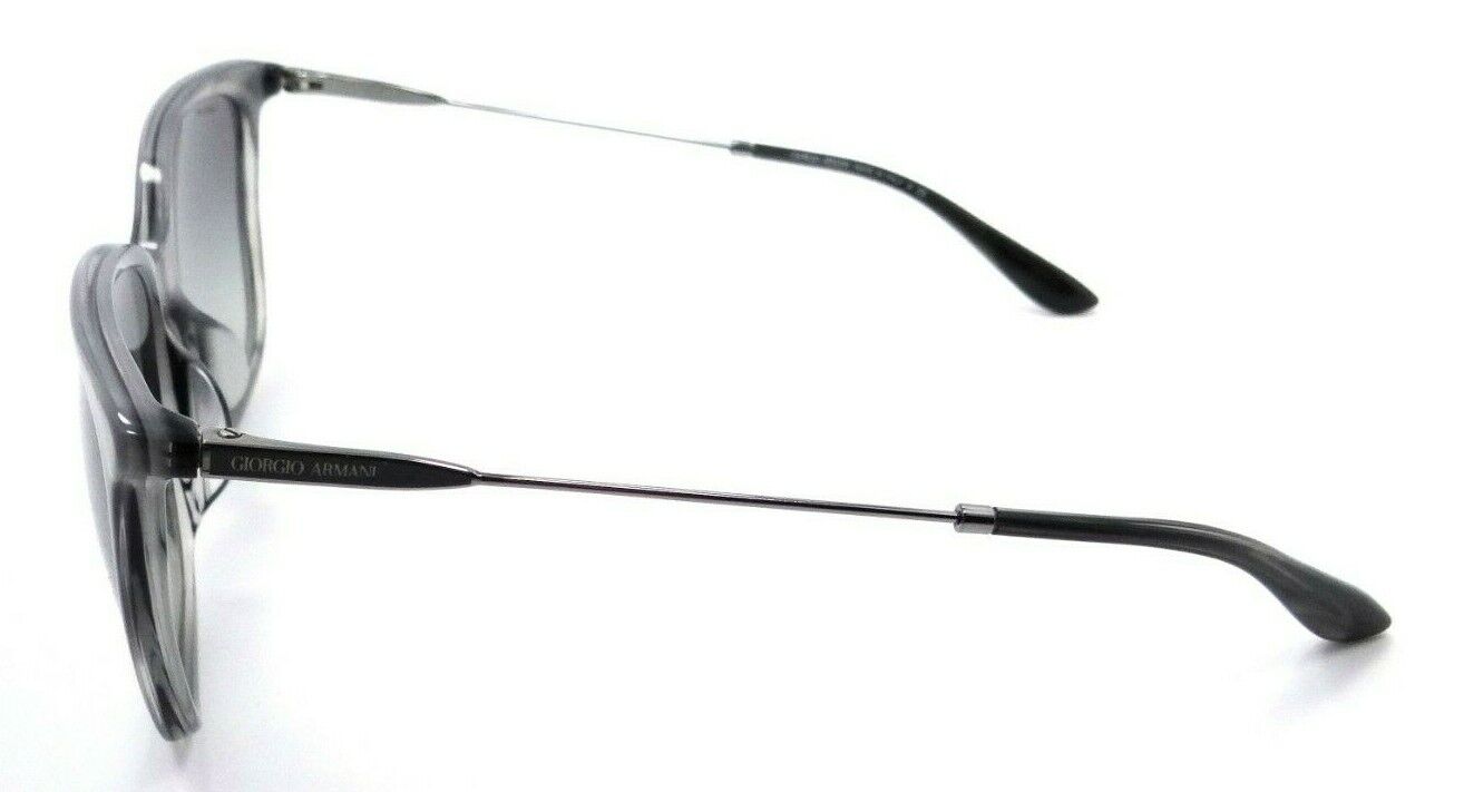 Giorgio Armani Sunglasses AR 8080F 5490/11 58-17-145 Striped Grey /Grey Gradient