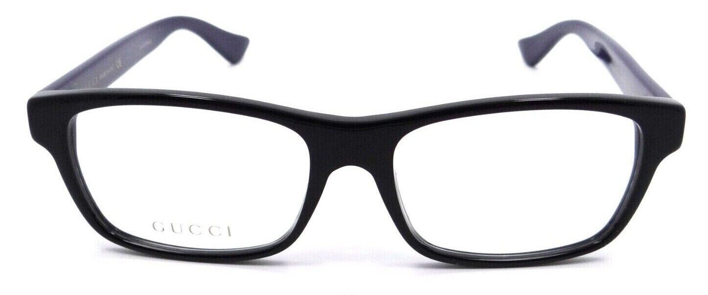 Gucci Eyeglasses Frames GG0006OA 014 55-17-150 Black / Blue Made in Italy-889652154862-classypw.com-2