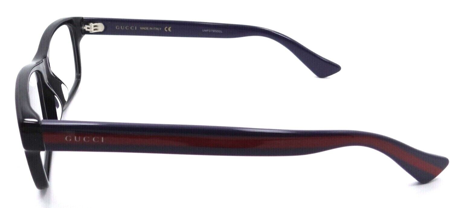 Gucci Eyeglasses Frames GG0006OA 014 55-17-150 Black / Blue Made in Italy-889652154862-classypw.com-3