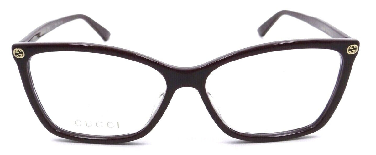 Gucci Eyeglasses Frames GG0025O 007 56-14-140 Burgundy Made in Italy-889652088235-classypw.com-2