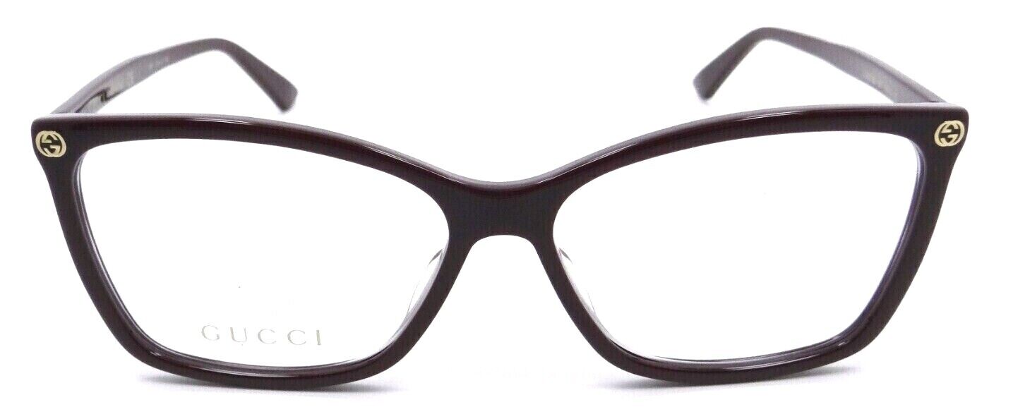 Gucci Eyeglasses Frames GG0025O 007 56-14-140 Burgundy Made in Italy-889652088235-classypw.com-2