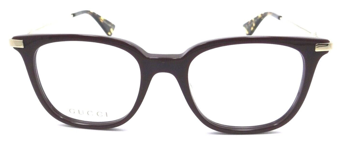 Gucci Eyeglasses Frames GG0110O 006 49-19-145 Burgundy / Gold Made in Japan-889652078458-classypw.com-2