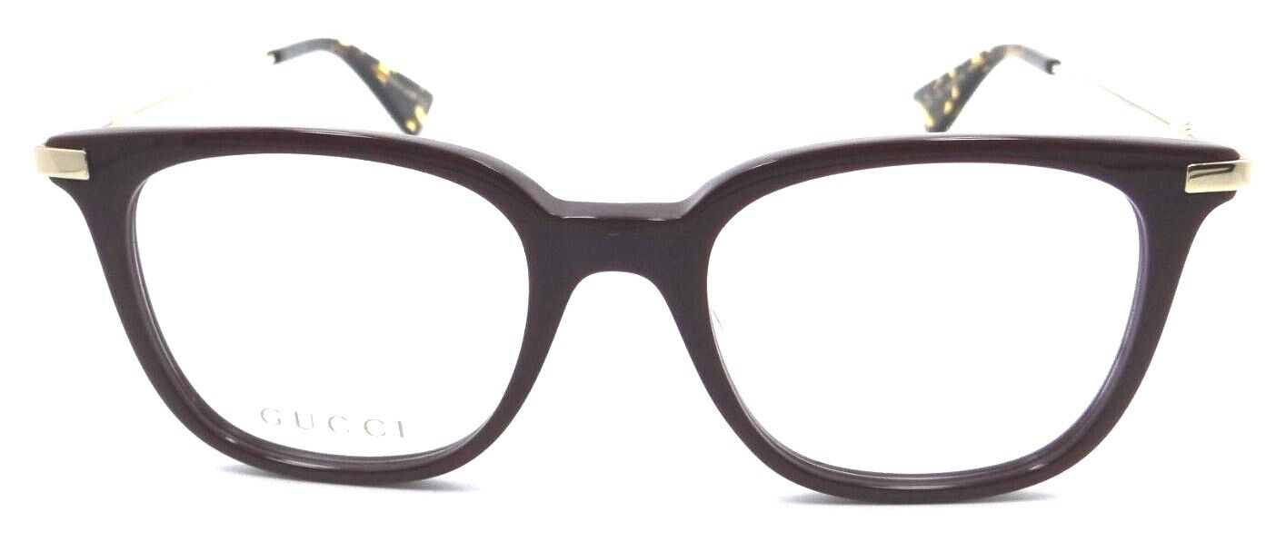 Gucci Eyeglasses Frames GG0110O 006 49-19-145 Burgundy / Gold Made in Japan-889652078458-classypw.com-2