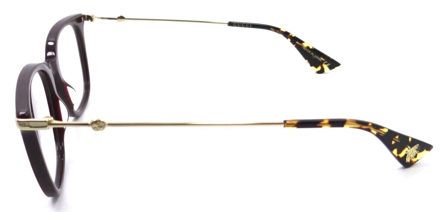 Gucci Eyeglasses Frames GG0110O 006 49-19-145 Burgundy / Gold Made in Japan-889652078458-classypw.com-3