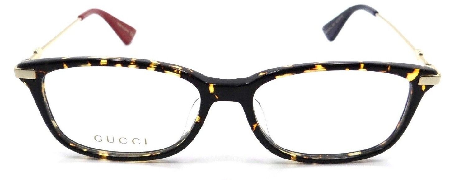 Gucci Eyeglasses Frames GG0112OA 003 53-16-145 Havana / Gold Made in Japan-889652078533-classypw.com-2