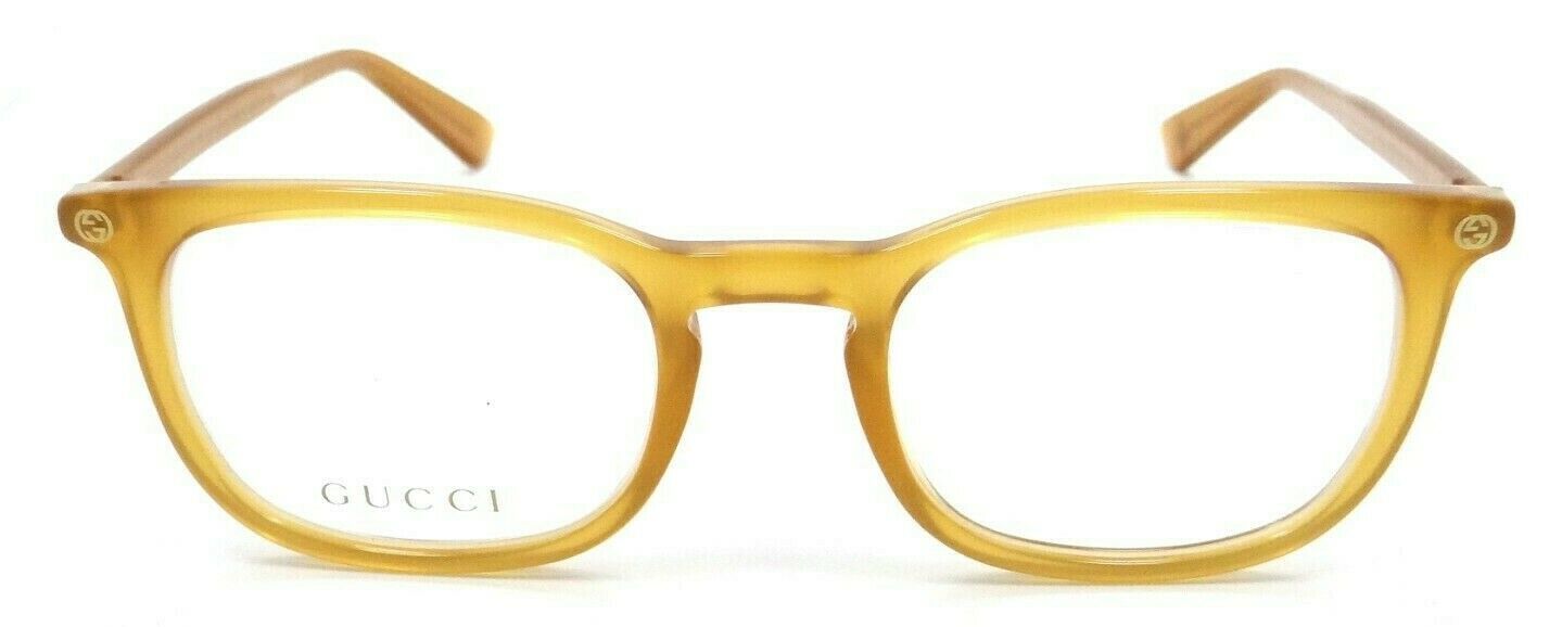 Gucci Eyeglasses Frames GG0122O 004 50-21-145 Yellow Made in Italy-889652076829-classypw.com-2