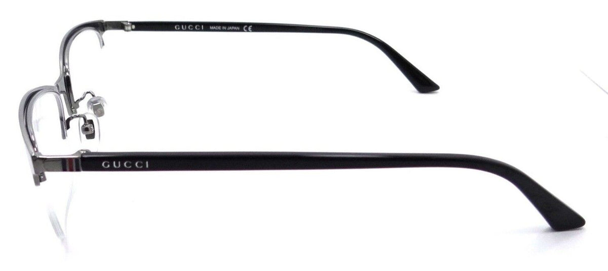 Gucci Eyeglasses Frames GG0132OJ 002 56-18-145 Ruthenium / Black Made in Japan-889652078830-classypw.com-3