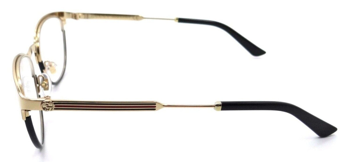 Gucci Eyeglasses Frames GG0134O 001 52-19-140 Gold / Black Made in Italy-889652076928-classypw.com-3