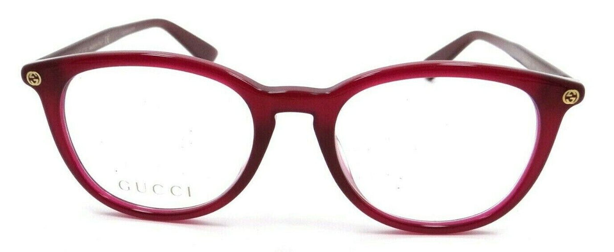 Gucci Eyeglasses Frames GG0155OA 017 49-18-145 Burgundy Made in Italy-889652171555-classypw.com-2