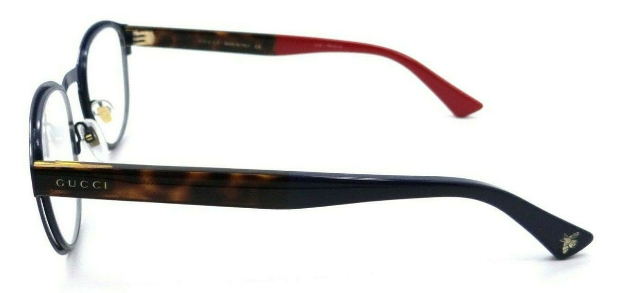 Gucci Eyeglasses Frames GG0161O 003 48-23-145 Dark Blue / Havana Made in Italy-889652088822-classypw.com-3