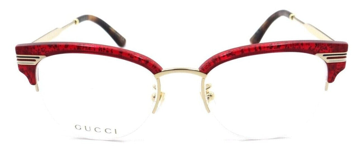 Gucci Eyeglasses Frames GG0201O 003 50-18-140 Red / Gold Made in Japan-889652093529-classypw.com-2