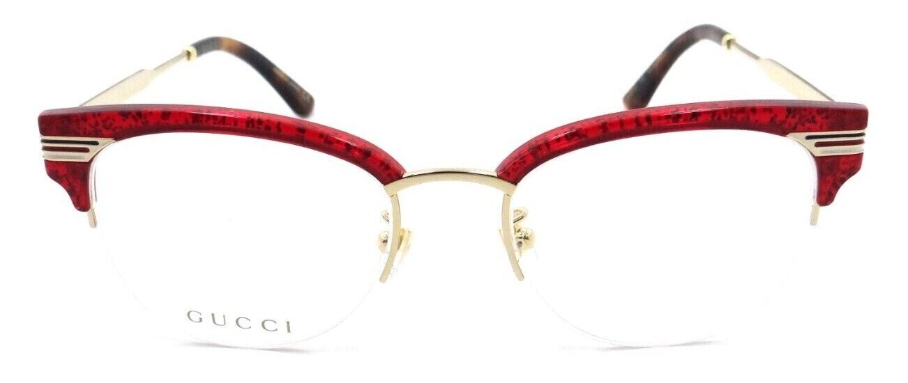 Gucci Eyeglasses Frames GG0201O 003 50-18-140 Red / Gold Made in Japan-889652093529-classypw.com-2
