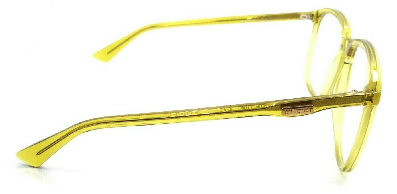 Gucci Eyeglasses Frames GG0250O 006 55-17-145 Yellow Made in Italy