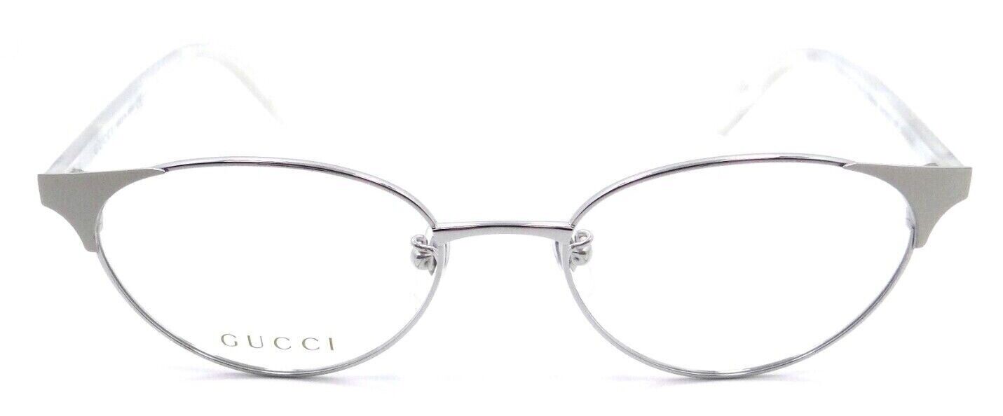 Gucci Eyeglasses Frames GG0251OJ 002 53-18-145 Silver / White Titanium Japan-889652127620-classypw.com-1