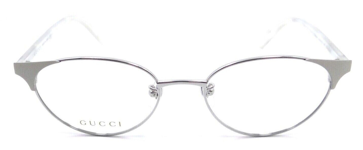 Gucci Eyeglasses Frames GG0251OJ 002 53-18-145 Silver / White Titanium Japan-889652127620-classypw.com-2