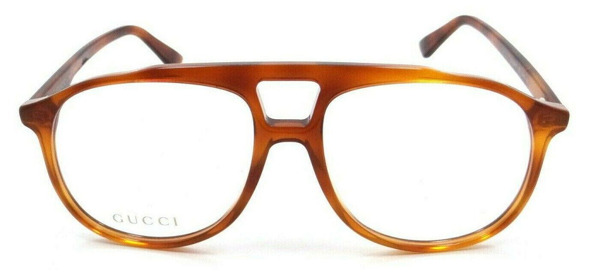 Gucci Eyeglasses Frames GG0264O 002 57-16-145 Havana Made in Italy-889652125305-classypw.com-2