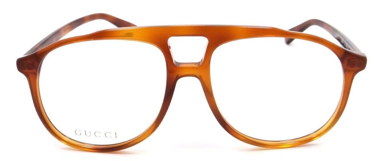 Gucci Eyeglasses Frames GG0264O 002 57-16-145 Havana Made in Italy-889652125305-classypw.com-2