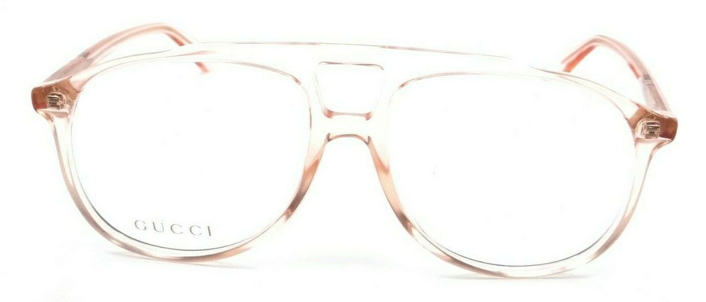 Gucci Eyeglasses Frames GG0264O 005 57-16-145 Pink Orange Made in Italy-889652125336-classypw.com-2