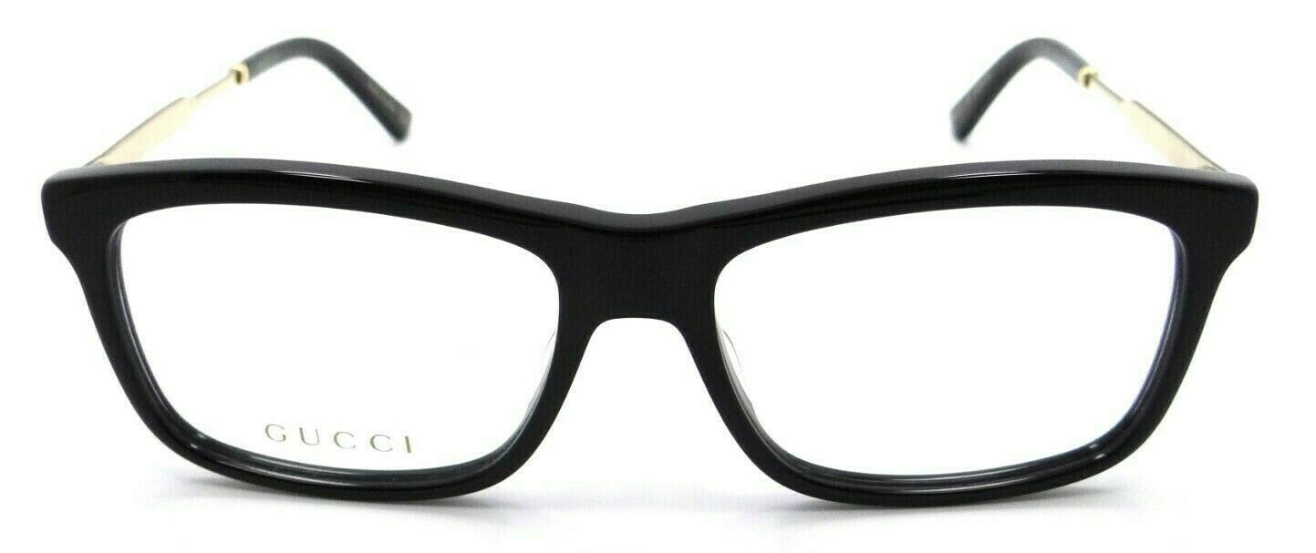 Gucci Eyeglasses Frames GG0302O 001 54-16-150 Black - Gold Made in Japan-889652128573-classypw.com-2