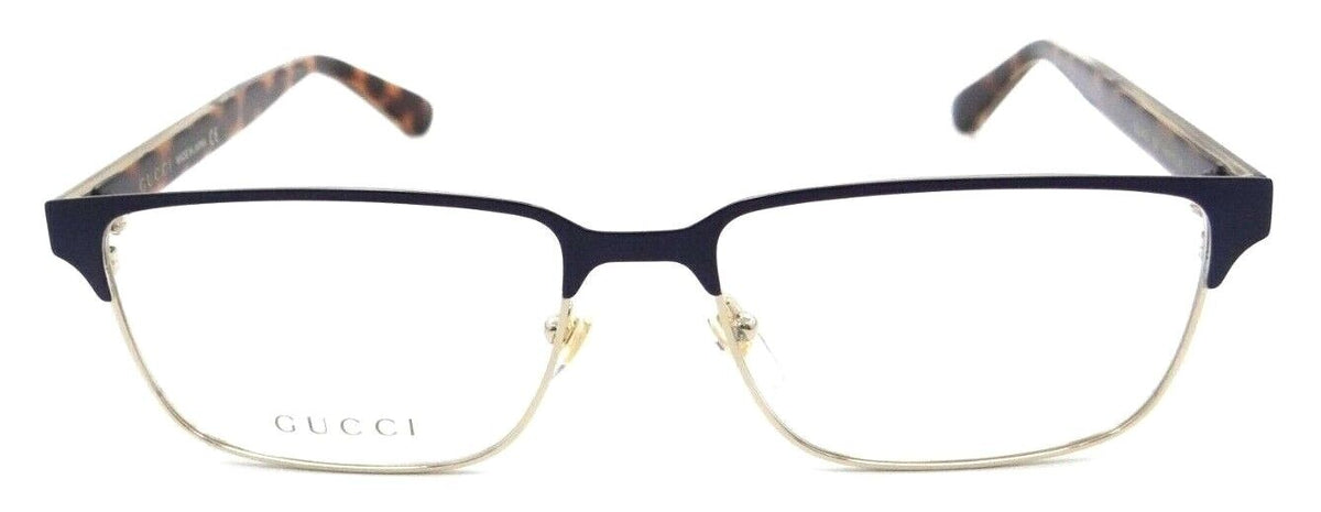 Gucci Eyeglasses Frames GG0383O 006 58-17-145 Blue / Havana Made in Japan-0889652176826-classypw.com-2