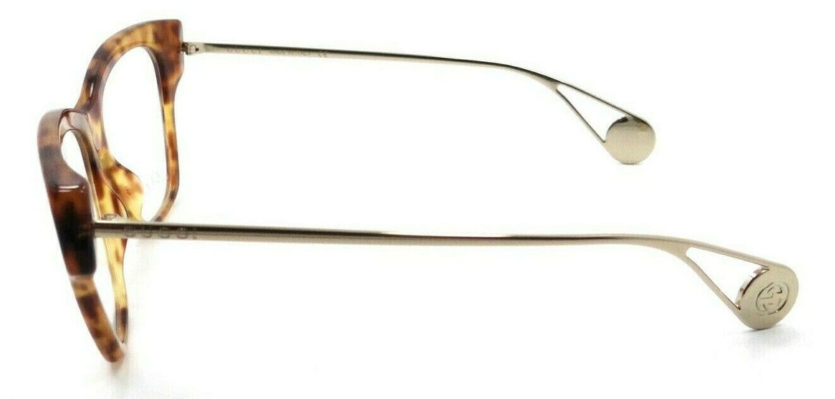 Gucci Eyeglasses Frames GG0438O 002 52-14-140 Havana / Gold Made in Italy-889652200965-classypw.com-3