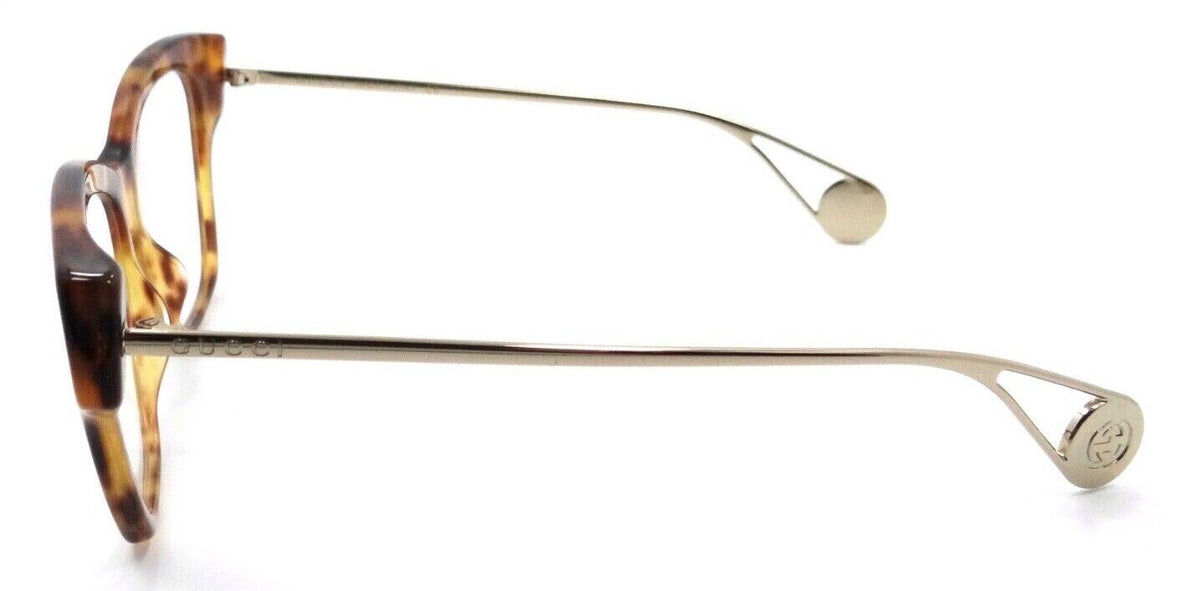 Gucci Eyeglasses Frames GG0438O 002 52-14-140 Havana / Gold Made in Italy-889652200965-classypw.com-3